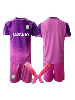 Aston Villa Målvakt Replika Tredje Kläder Barn 2025-26 Kortärmad (+ byxor)